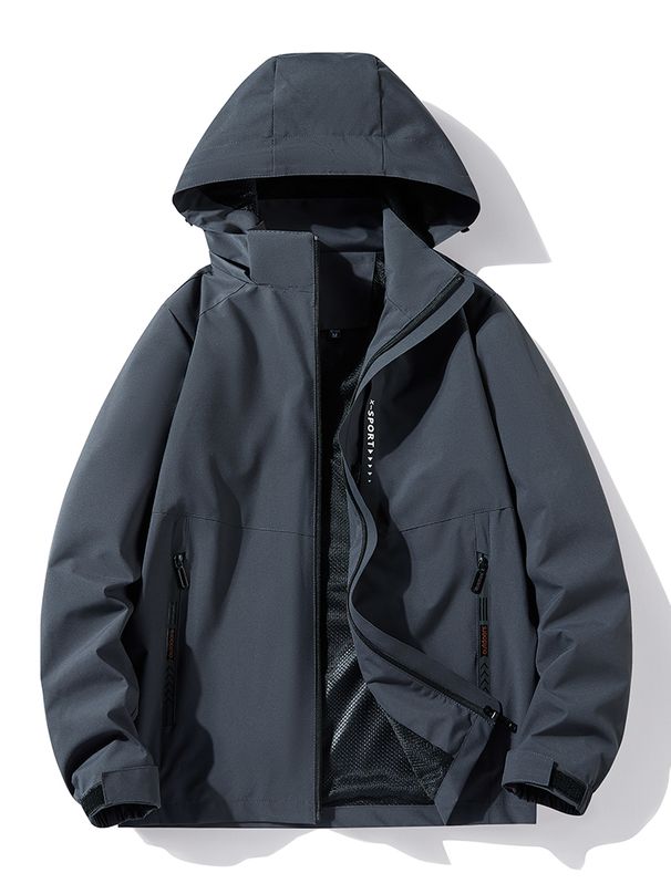 Men's Spring Casual Jackets Korean Fashion Unisex Men/Women Outdoor Windproof And Waterproof Hooded Windbreaker Coats_desvips.com