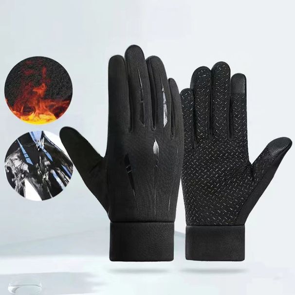 Waterproof And Anti Slip Touch Screen Gloves For Men And Women Thickened Skin Friendly And Windproof Gloves For Outdoor Cycling_desvips.com