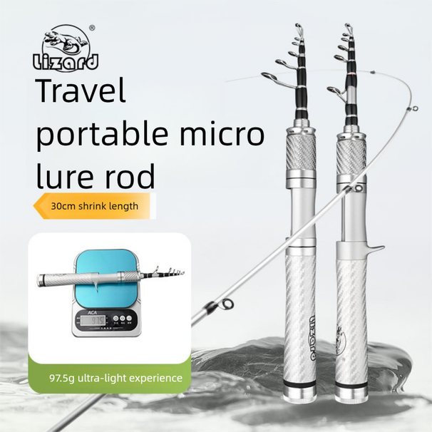 Kemeilong Meifeng Ultra Short Mini Micro Mouth Telescopic Lure Single Portable Travel Rod Stream_desvips.com