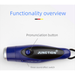 Rechargeable Electronic Whistle With 3 Tones, High Volume For Referees, Coaches, Pet & Pigeon Training, Outdoor Sports Whistle_desvips.com