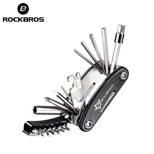 ROCKBROS Bicycle Tool Repair Tool 16-in-1 Multifunctional Folding Tool_desvips.com