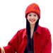 001 American Style Knitted Mountaineering Cold Women's 2025 New Big Head Slouchy Sichuan Tibet Hiking Wool Hat_desvips.com
