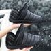 Autumn And Winter New Snow Boots Women's Winter Velvet Thickened 2025 New Cotton Shoes Outdoor Snow Cotton Winter Bread Shoes Women_desvips.com