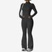 10-Color Seamless Zipper Long Sleeve Flared Pants Naked Feel Yoga Set For Women - Gym, Outdoor, Fitness Wear (S-XL)_desvips.com