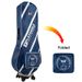 PLAYEAGLE Waterproof Rain Cover For Travel Checked Luggage & Golf Bags - Foldable PE Protective Cover_desvips.com