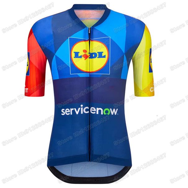 2026 Team Lidl Jersey Set Mads Pedersen Cycling Clothing Italy Spain France Tour Road Bike Shirt Suit Bicycle Bib Shorts_desvips.com