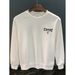 Men's Spring And Autumn Sweatshirt New Brand Loose Casual Ins Letter Print Long Sleeve Round Neck Trendy Top_desvips.com