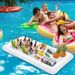 Inflatable Floating Cooler Bar - Party Ice Tray For Drinks & Snacks (Waterproof PVC 6 Bottle Holders & Fruit Compartment Quick-Freeze Technology)_desvips.com
