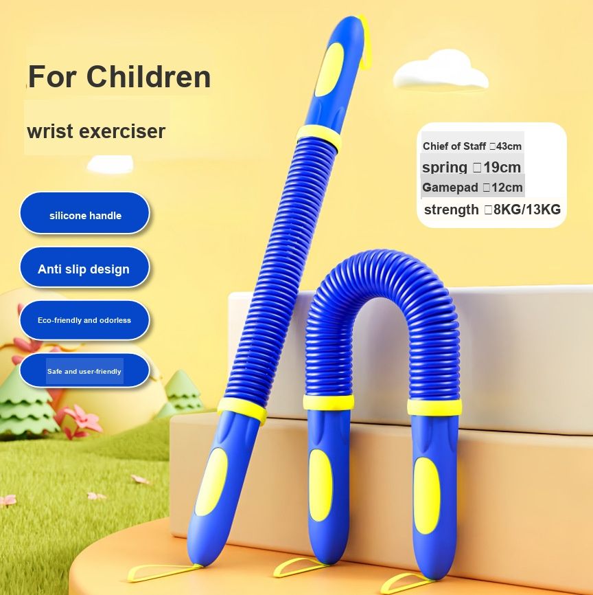 Children's Trainer, Multifunctional Chest Expander For Elementary School Students, Arm Strength Bar 8kg, Home Fitness_desvips.com