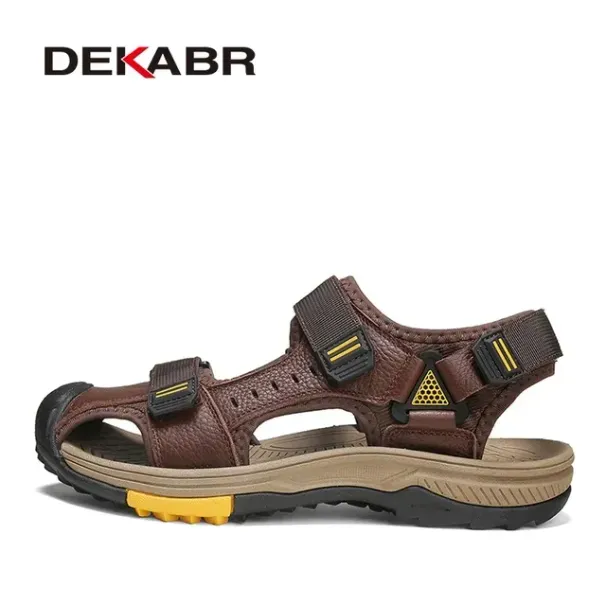 Quality DEKABR Casual Men Summer Large Size Soft New Men's Outdoor Lightweight Beach Sandals Fashion Mens Shoes B943_desvips.com