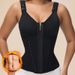 Shapewear Women Colombian Fajas Waist Trainer Tummy Control Vest Body Shaper 17 Steel Bones 3-Row Hooks Zipper_desvips.com
