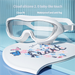 Goggles HD Anti-Fog Waterproof Swimming Glasses For Women And Men Large Frame Adult Swim Cap Equipment_desvips.com