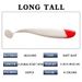 Smooth Surface Explosive Fishing Two Color T Tail Lure Bait 3D Fish Eye Soft Bait Cockroach Sea Bass Freshwater Sea Fishing Bait 10 Per Bag_desvips.com