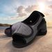 Hook And Loop Fastener Shoes Adjustable Slip-On Edema Footwear Breathable Wide Open Toe Sandals For Swollen Feet_desvips.com
