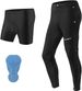 ROCKBROS Men's 2-in-1 Long Cycling Trousers with Padded Cycling Underwear_desvips.com