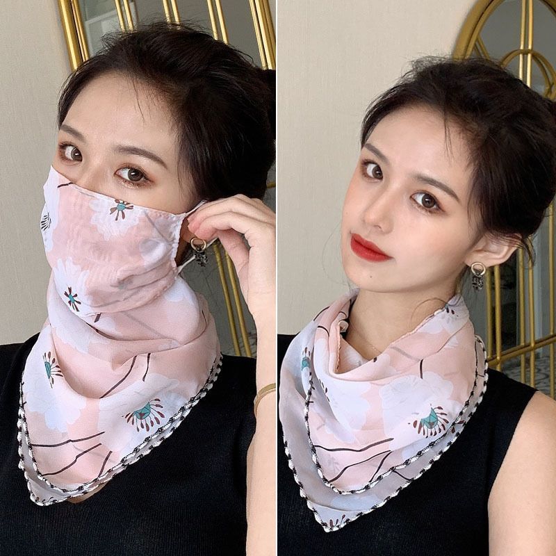 Sun Protection Mask For Women, Full Face Cover, Guard, Mask, Veil, Neck Warmer, Ice Silk Scarf, Women's Sunshade_desvips.com