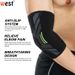 Sports Knitted Compression Elbow Brace With Silicone, Breathable, Non-slip Basketball Arm Sleeve, Nylon Anti-collision_desvips.com