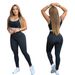 Fashionable Trendy Sports Vest And Long Pants Running Fitness Waist-Cinching Yoga Set_desvips.com