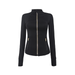 Upgraded Version Without Mesh Gold Zipper Yoga Suit Ladies Slim Fit Stand Collar Top Tops Outdoor Sports Fitness Coat_desvips.com