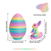 Popular Decoration 3D Printed Egg Easter Creative Ornament Rabbit Model Toy_desvips.com