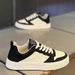 Panda Colored Spring Breathable Live Streaming Board Casual Leather Small White Trendy Shoes, Men's Styles_desvips.com