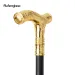 Golden Eagle Head Flower Walking Cane Fashion Walking Stick Gentleman Crosier Knob Walking Stick 93cm Performance Stage Cane_desvips.com