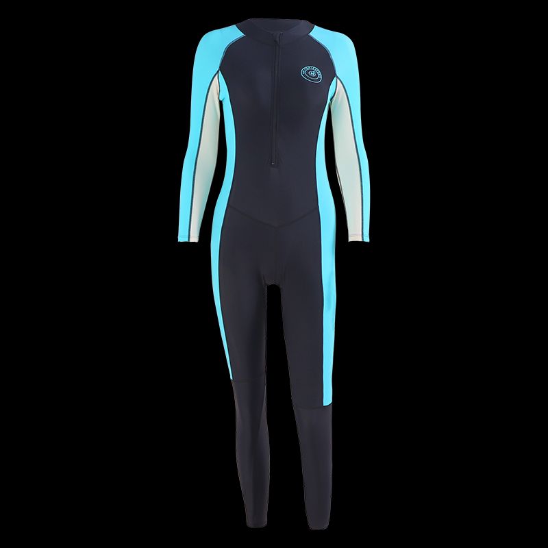 Jellyfish One-Piece Swimsuit For Women Professional Diving Full Body Sun Protection Quick-Dry Sleeve Long Pants Cute_desvips.com