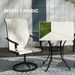 Outsunny Outdoor Patio Swivel Chairs With High Back For Patio Dining In Cream_desvips.com