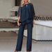 Women's Clothing hot-selling new European and American fashion solid color loose casual irregular suit_desvips.com