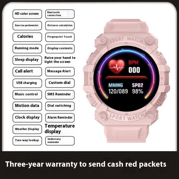 Space Man New Round Smart Large Color Screen For Primary And Secondary School Students Sports Step Counting Bluetooth_desvips.com