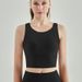 SwayneHigh-strength Yoga Vest For Women, Brushed For A Bare-skin Feel, With Padded Cups And Supportive Design, Fitness Bra With A Beautiful Back_desvips.com
