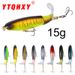 Lure Bait Propeller Surface Tractor Pencil Plastic Hard Bait Simulation Fish Bait Fishing Gear Products_desvips.com