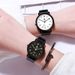 Luminous Watch Men New Stylish Simple Student Exam Watch Korean Style Black White Sport Couple Watch Waterproof Lightweight Durable_desvips.com