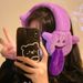 Quirky Cartoon Tongue-Out Plush Muffs Women, Autumn And Winter Warm Covers, Warmers, Pads, Ear Warmers For Cycling_desvips.com