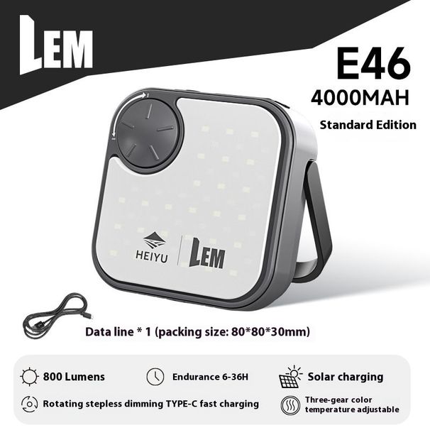 LEM Outdoor Lantern Long Battery Life Liging Super Brig Rechargeable Hanging Emergency Power Outage Camping Tent_desvips.com