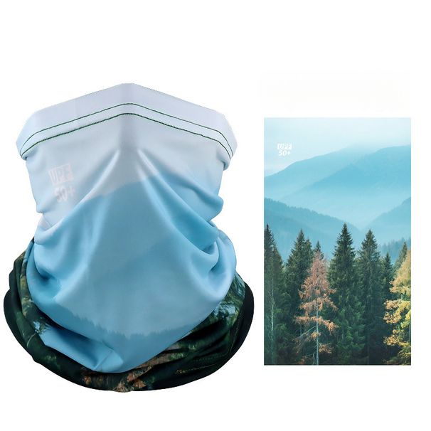 Outdoor Sun Protection Face Mask Cycling Sun Protection Neck Gaiter Unisex Fishing Ice Silk Magic Headscarf Summer Thin Neck Warmer_desvips.com
