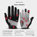 Wear-resistant Microfiber Breathable Shock-absorbing Bicycle Anti-slip Fitness Touchscreen Full-finger Cycling Gloves_desvips.com