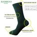 Match-Up Men Bamboo Green Breathable Anti-Bacterial Man Business Dress Socks (6 Pairs/Lot)_desvips.com