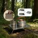 Portable Compact Stainless Steel Camping Table, Foldable Ultralight Desk For Picnic, BBQ, Tea & Outdoor Activities_desvips.com