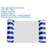 Striped Hammock, Adult Inflatable Water Leisure Lounge Chair, Foldable With Mesh Float_desvips.com
