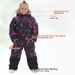 Cross-border Children's One-piece Windproof Waterproof Outdoor Ski Suit For Girls, Cotton Jacket, Warm And Durable_desvips.com
