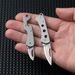 Outdoor Folding Stainless Steel Pocket Sharp Box-cutting Knife, Keychain Pendant, Ideal Gift For Daily Carry_desvips.com