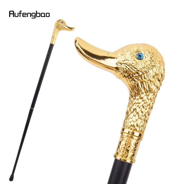 Golden Duck Head Fashion Walking Stick Decorative Stick Cospaly Fashionable Walking Cane Crosier 95cm Performance Stage Cane_desvips.com