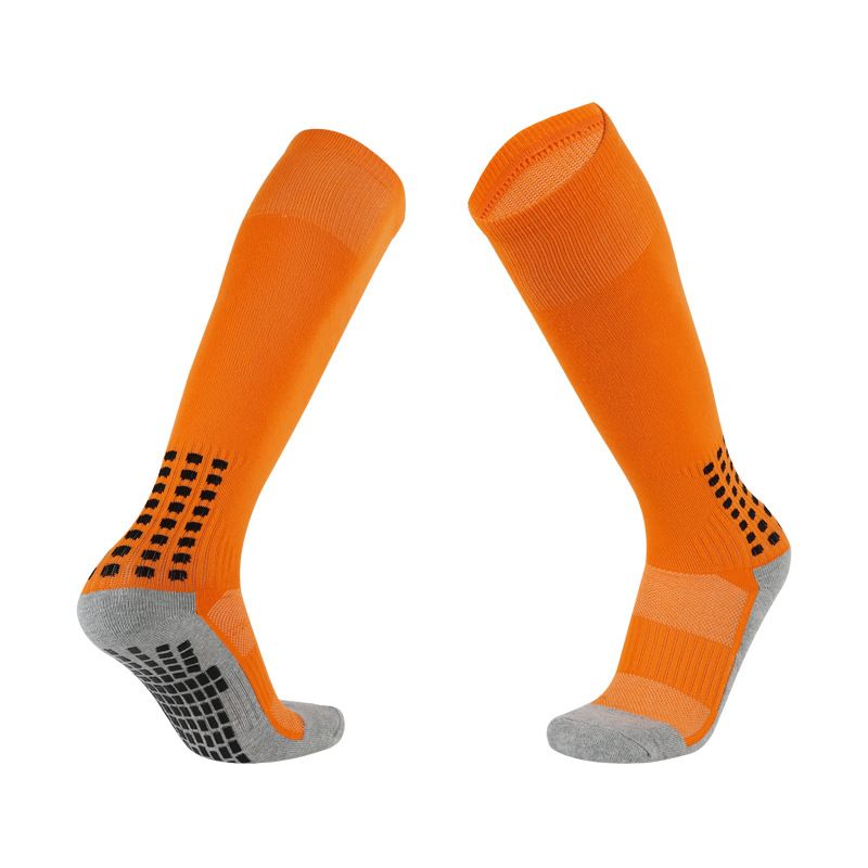 Football Socks Soccer Socks With Granular Adhesive, Children's Over The Knee Long Socks With Terry Cloth Soles, Wear Resistant And Thickened._desvips.com