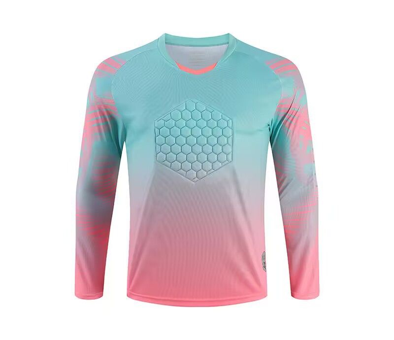 Men's Clothing goalkeeper uniform long sleeve training competition cross-border goalkeeper uniform jersey chest elbow pads football uniform suit_desvips.com