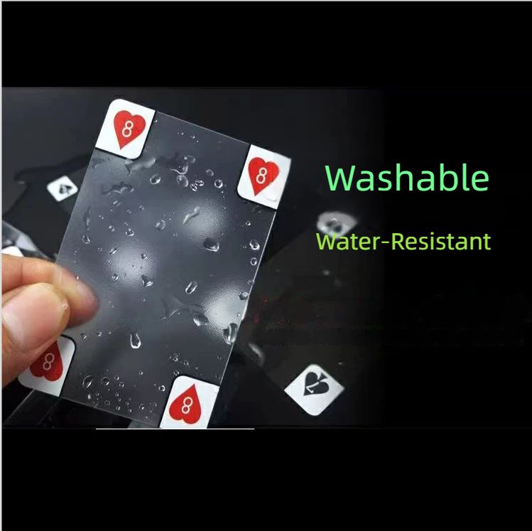 Cross-Border Trade Transparent Plastic Matte Wholesale Export White PVC Playing Cards_desvips.com