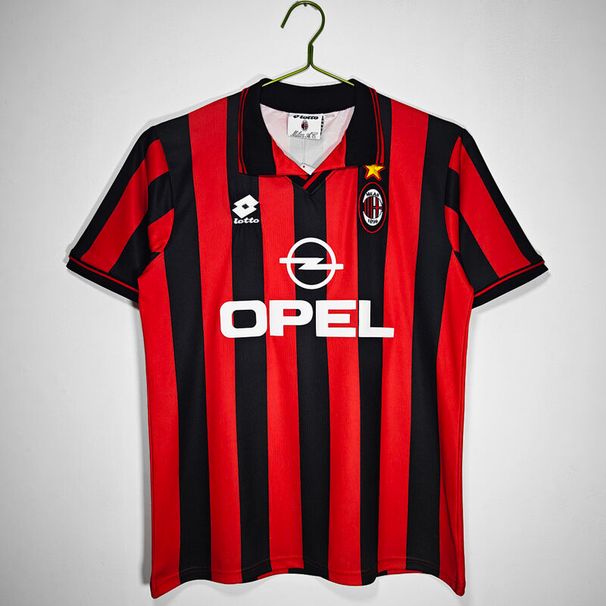 1996/97 Season AC Home Jersey 8 A Footballshirts Serie A Adult Football Jersey Sport Top Football Short Sweatshirt Jersey_desvips.com