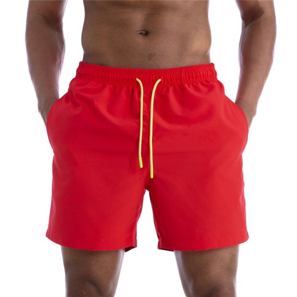 Men's Water-Resistant Quick-Dry Shorts - Lightweight & Breathable For Beach Swimming & Casual Wear (Mesh Lined Elastic Waist Black/Blue)_desvips.com
