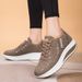 Sneakers Fashion Vulcanized High Quality Flats Shoes For Women Walking Platform Plus Size Zapatillas Mujer_desvips.com
