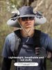 Solar Powered Fan For Men, Summer Wide Brim UV Protection Fisherman Hat, Hiking Fishing Sun Hat_desvips.com